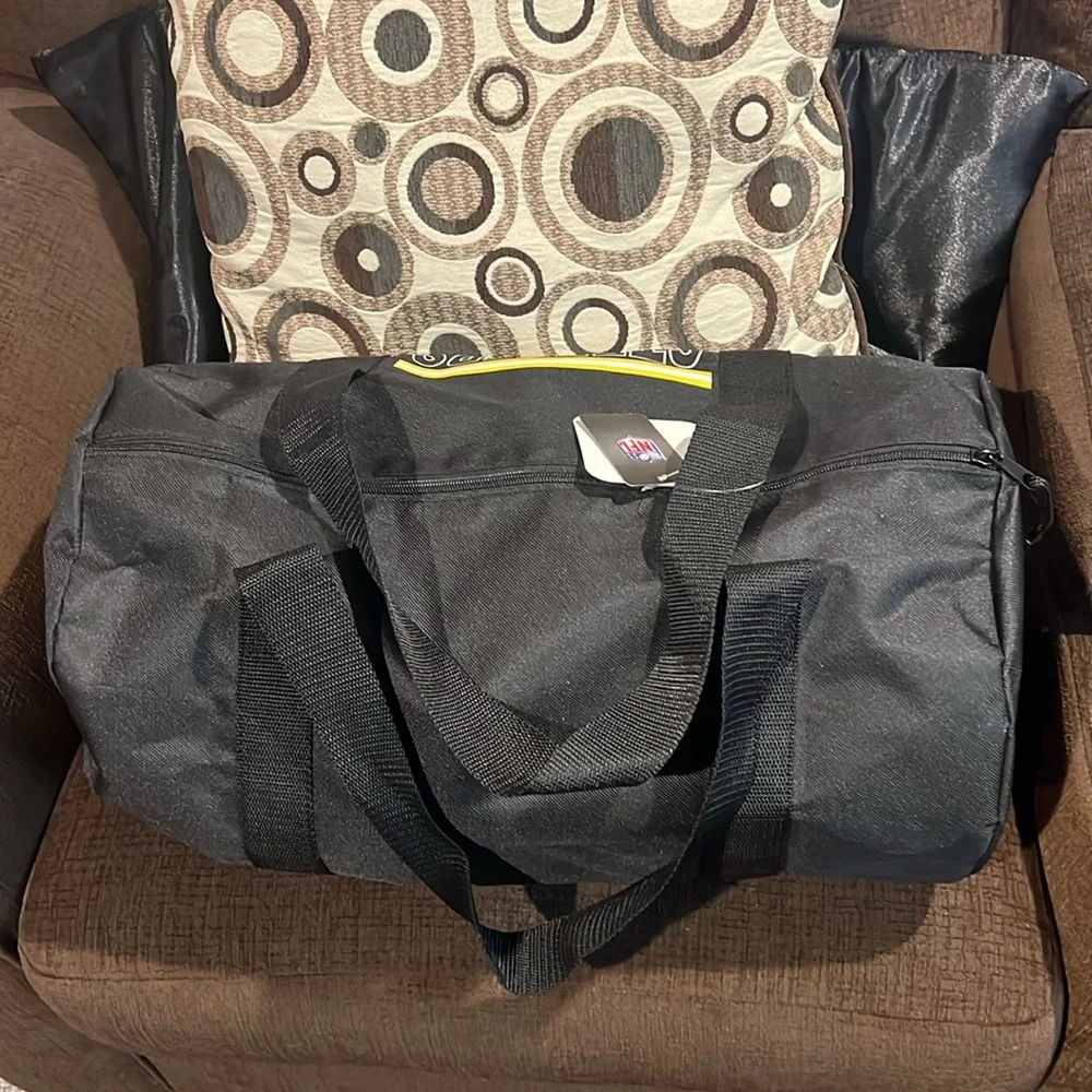 Pittsburgh Steelers Black Duffel Bag